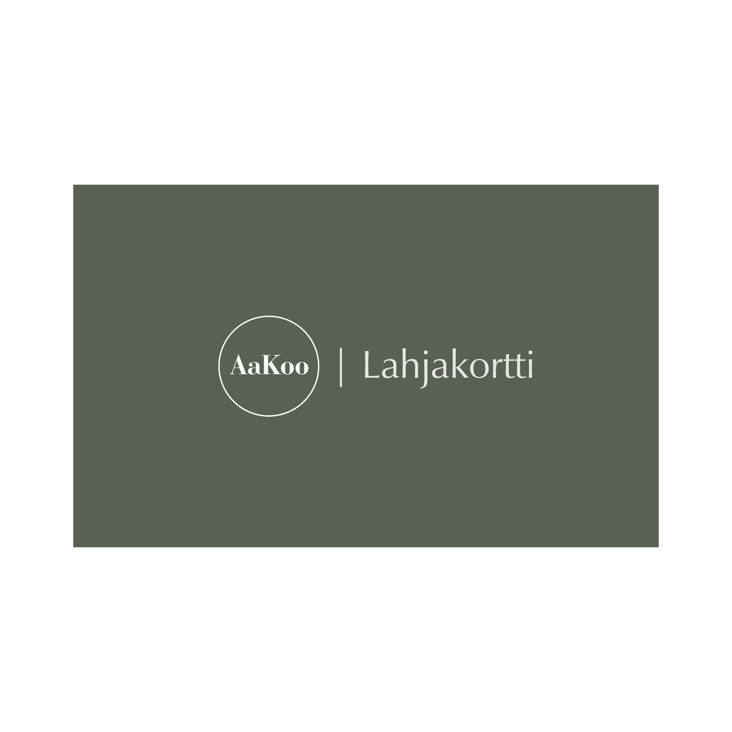 Lahjakortti | Giftcard